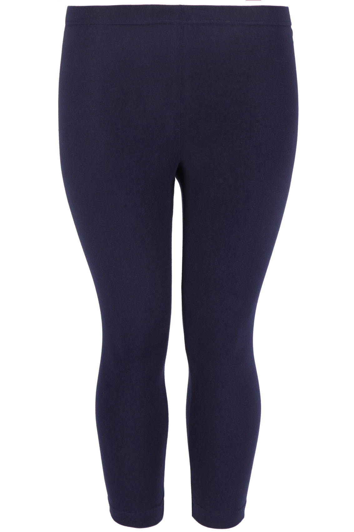 Navy Soft Touch Cropped Leggings Plus Size 16 To 32