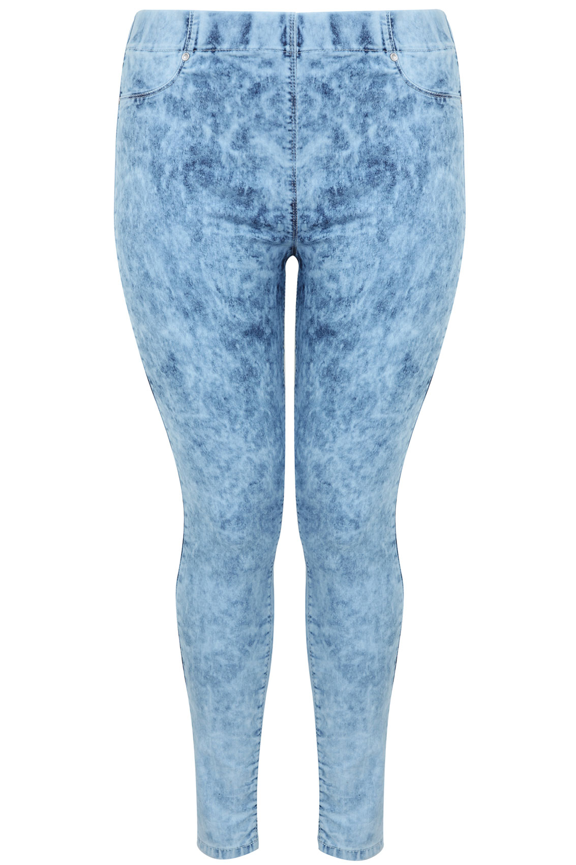 mid blue jeggings