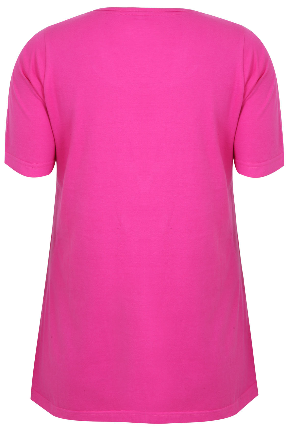 Pink scoop neck t shirt