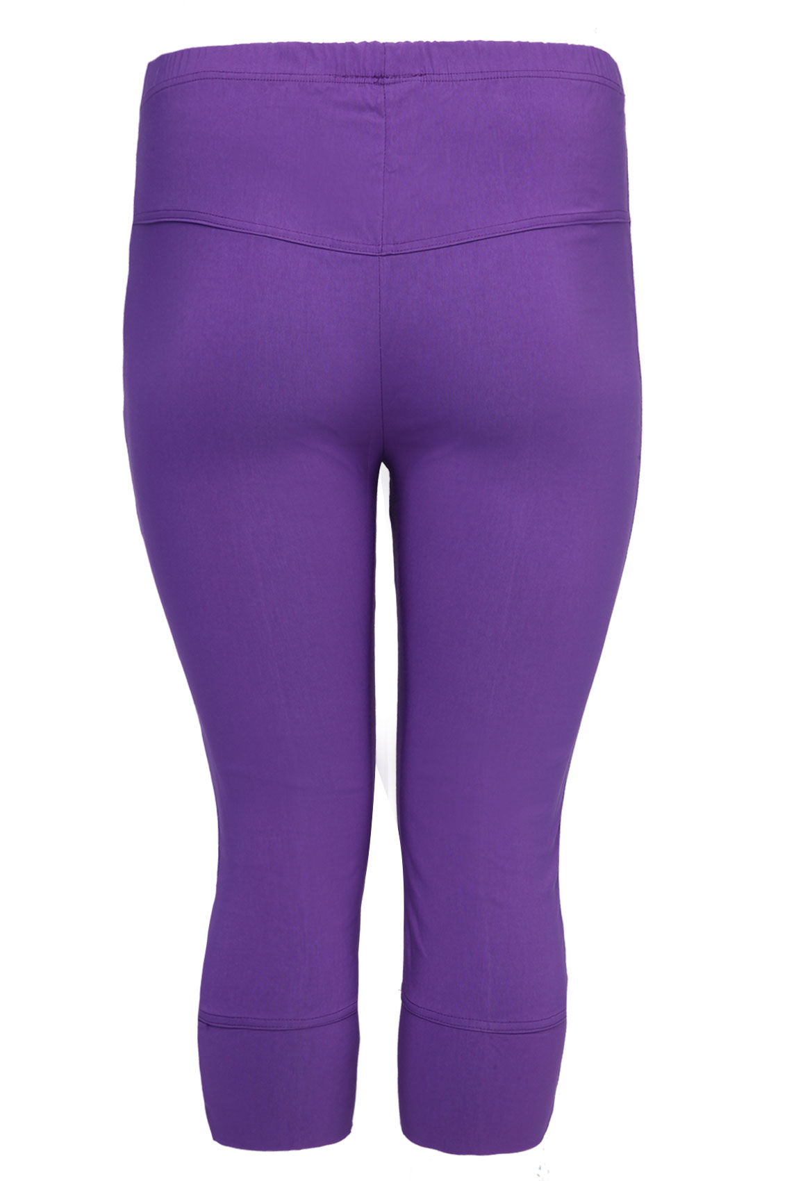 purple silk trousers