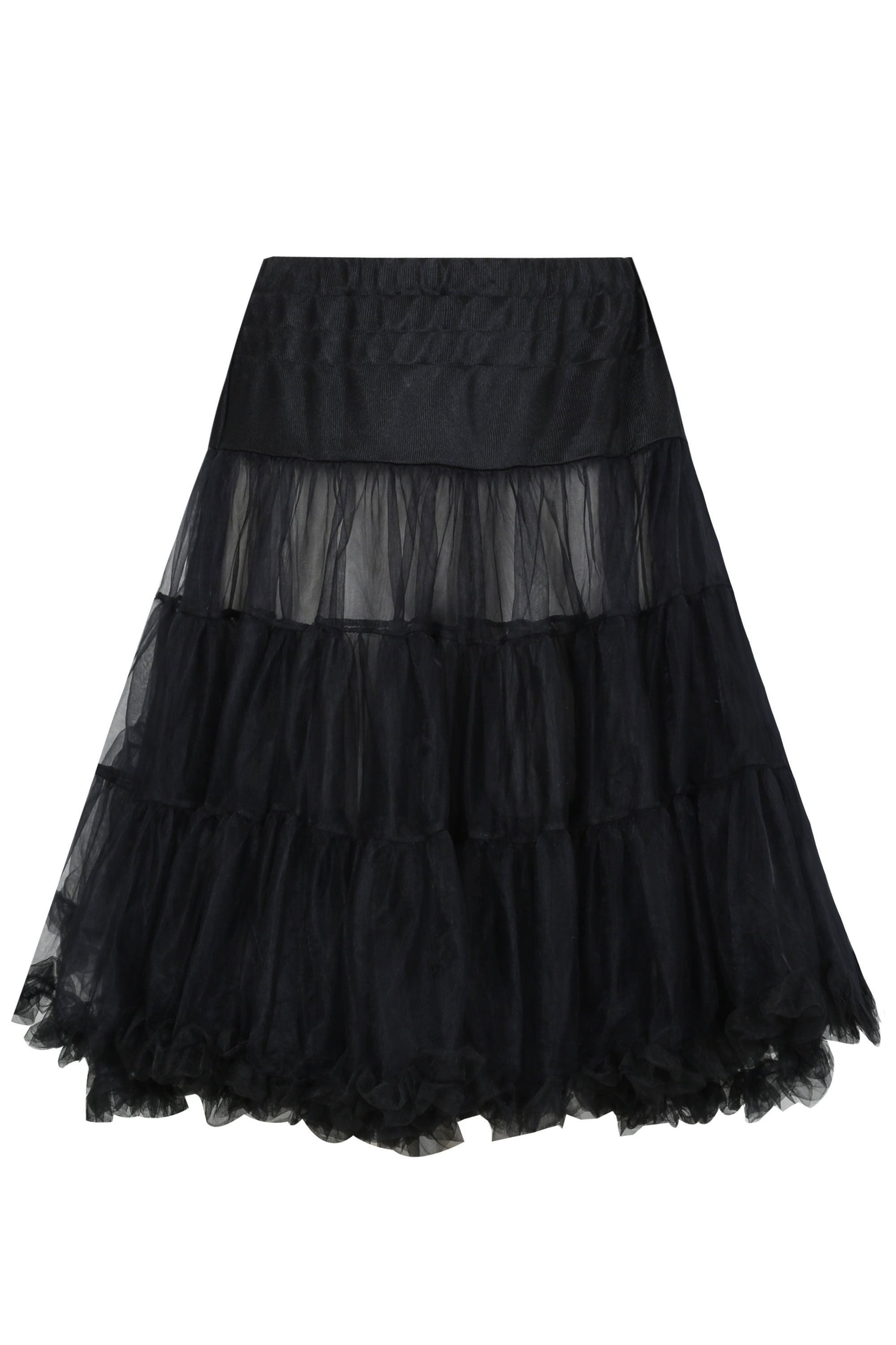 HELL BUNNY Black Petticoat Flare Skirt Plus sizes 14,16,18,20,22,24