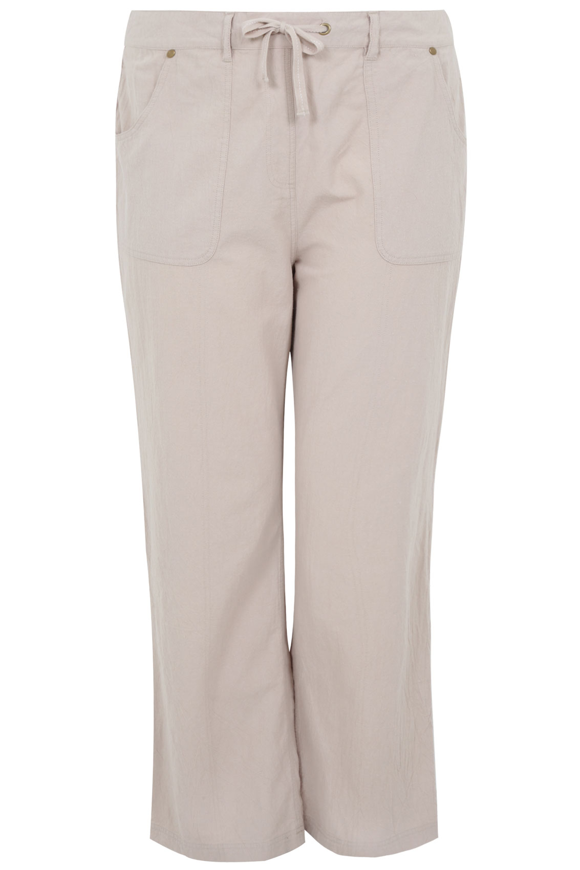 Stone Full Length Cool Cotton Trousers plus Size 14 to 36