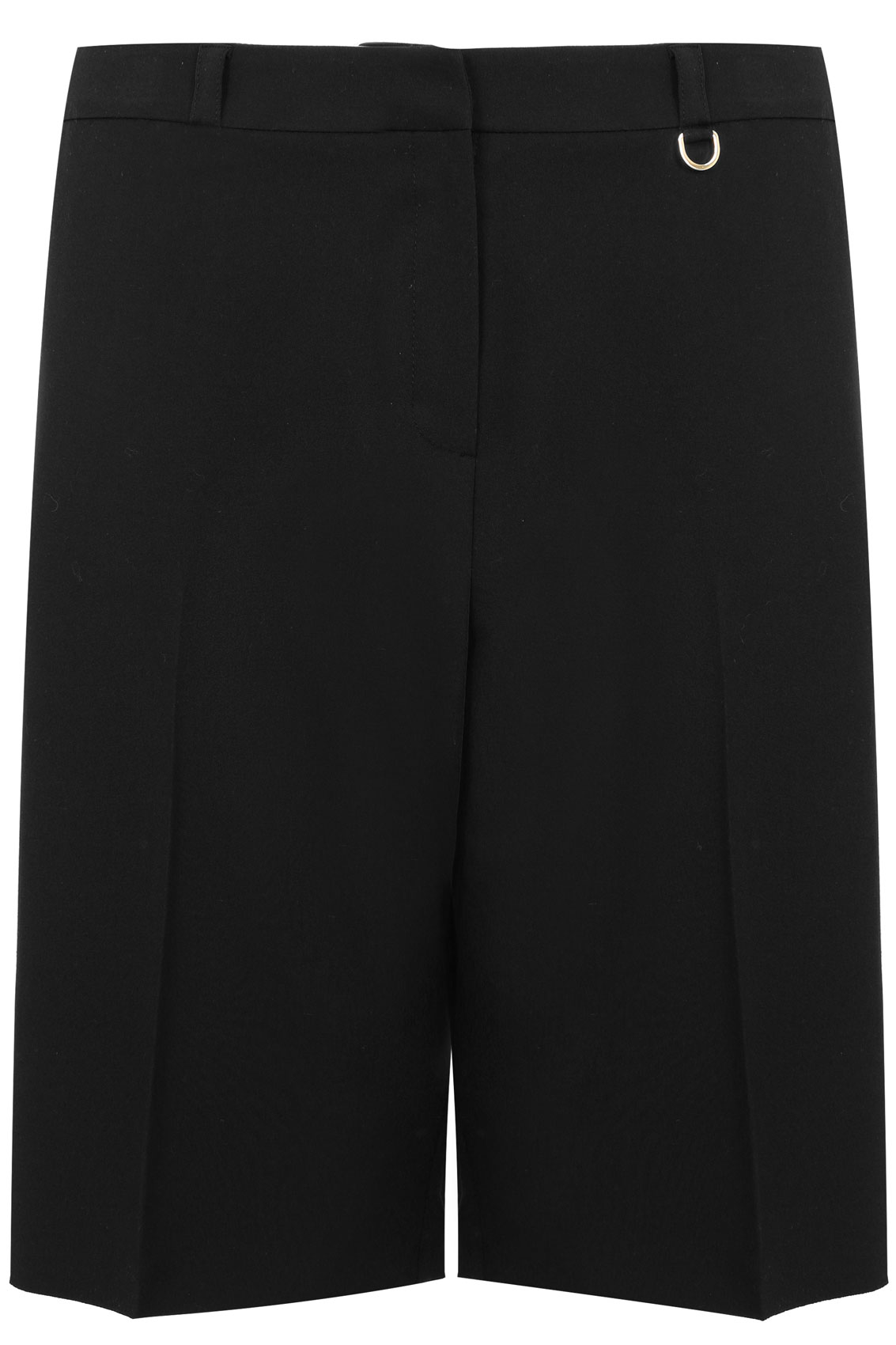 Black Tailored Shorts Plus Size 14 to 28