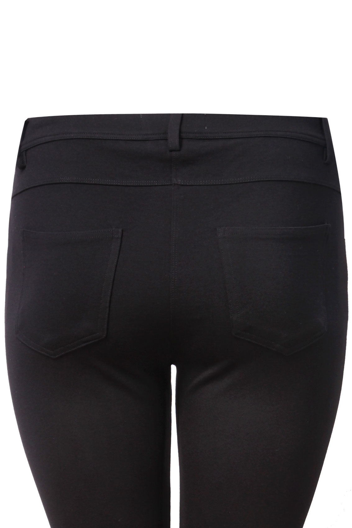 Black Ponte Stretch Jersey Trousers plus Size 16 to 32