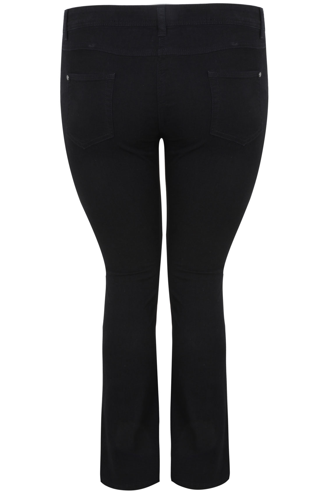 Black Straight Leg RUBY Jeans, Plus size 16 to 36