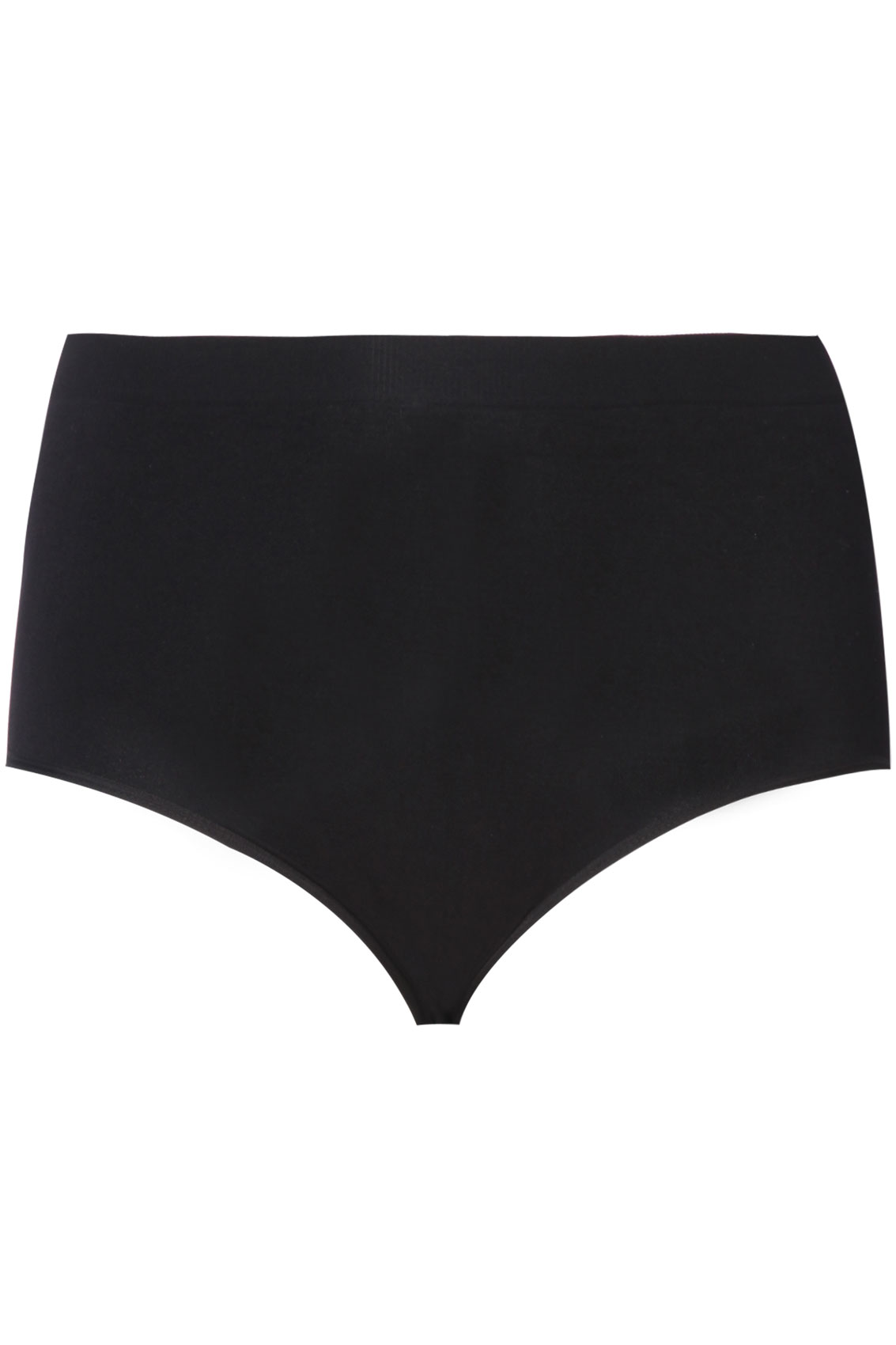 Black seamless light control brief plus Size 16 to 28