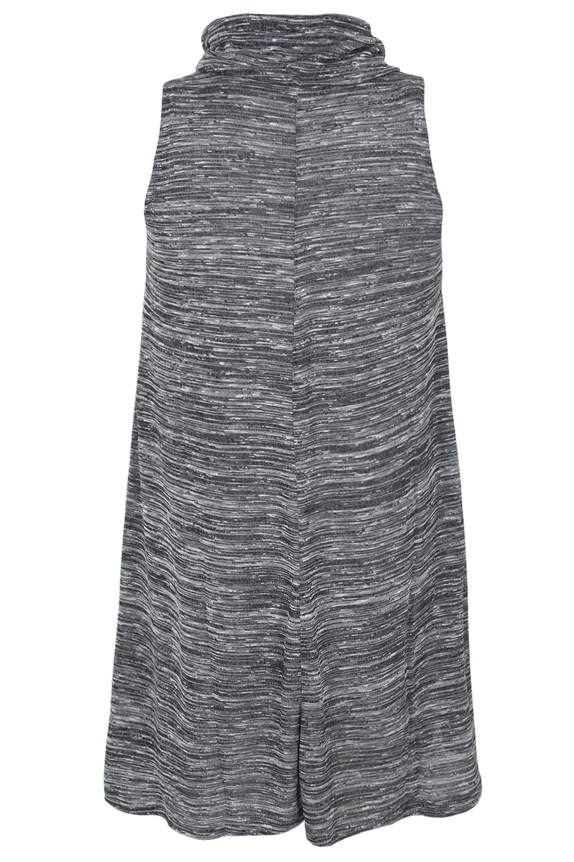 Grey Marl Sleeveless Cowl Neck Dress Plus Size 14,16,18,20,22,24,26,28 ...