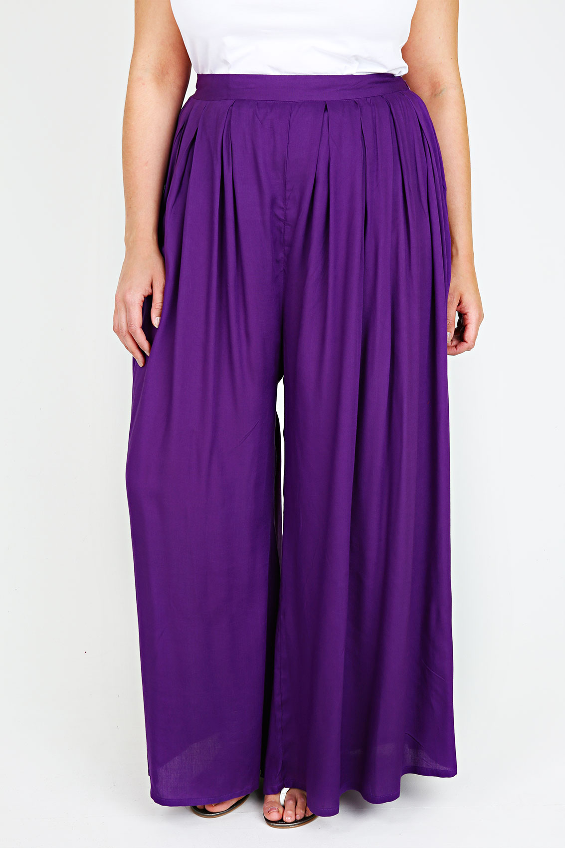 Purple Extreme Wide Leg Trousers Plus size 14,16,18,20,22,24,26,28