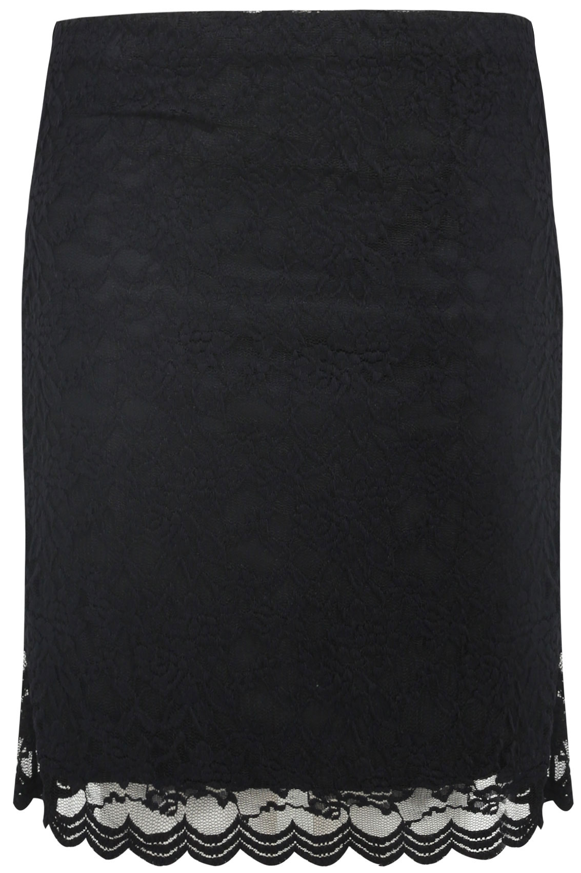 Black Lace Mini Skirt With Elasticated Waist Plus size 14,16,18,20,22 ...