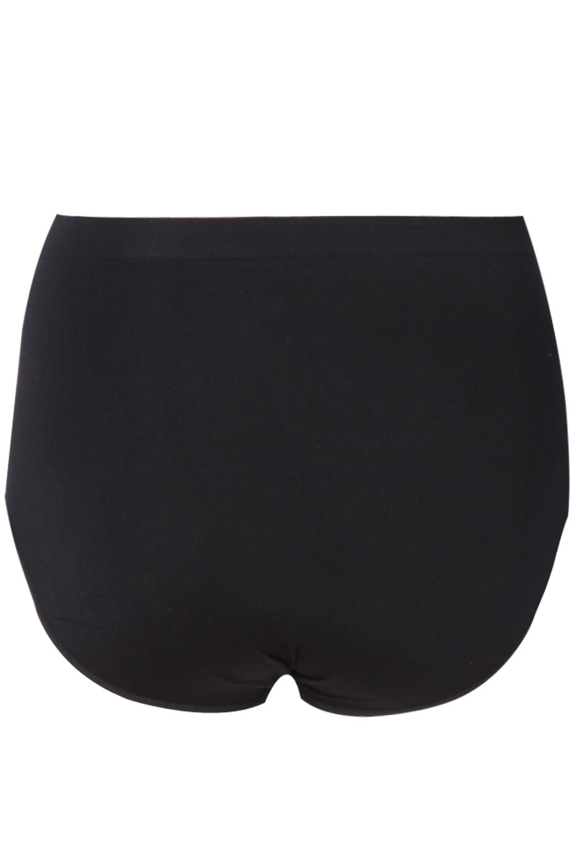 Black seamless light control brief plus Size 16 to 28