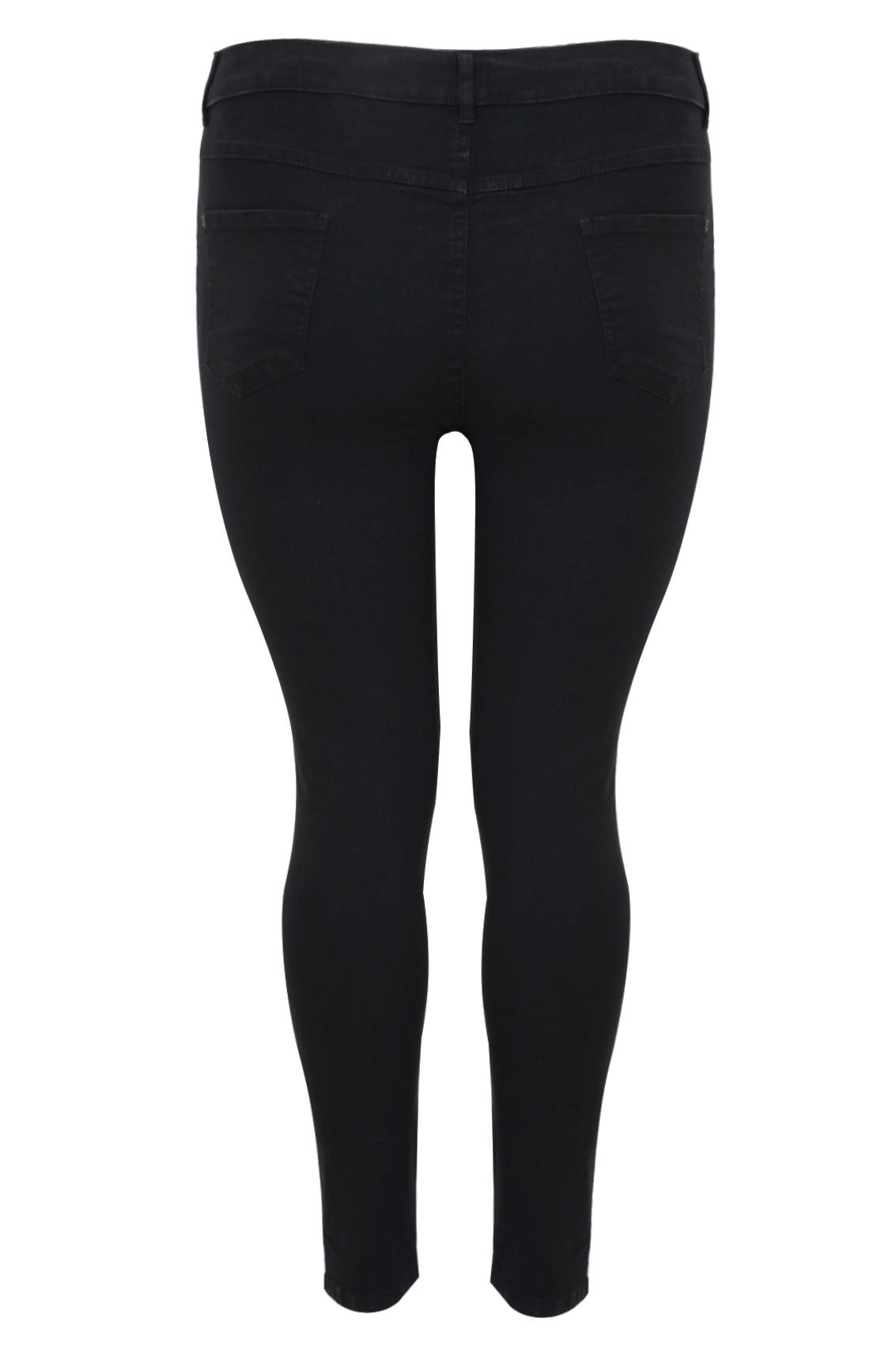 black ripped stretch skinny jeans