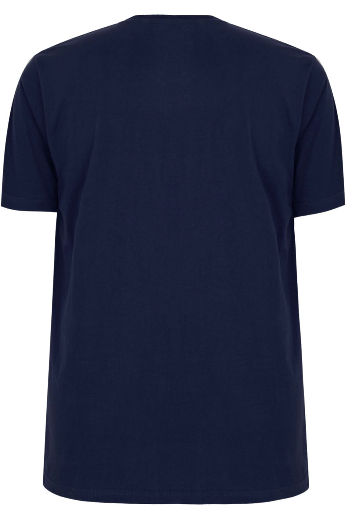 BadRhino Navy Basic Plain V-Neck T-Shirt Extra large sizes M,L,XL,2XL ...