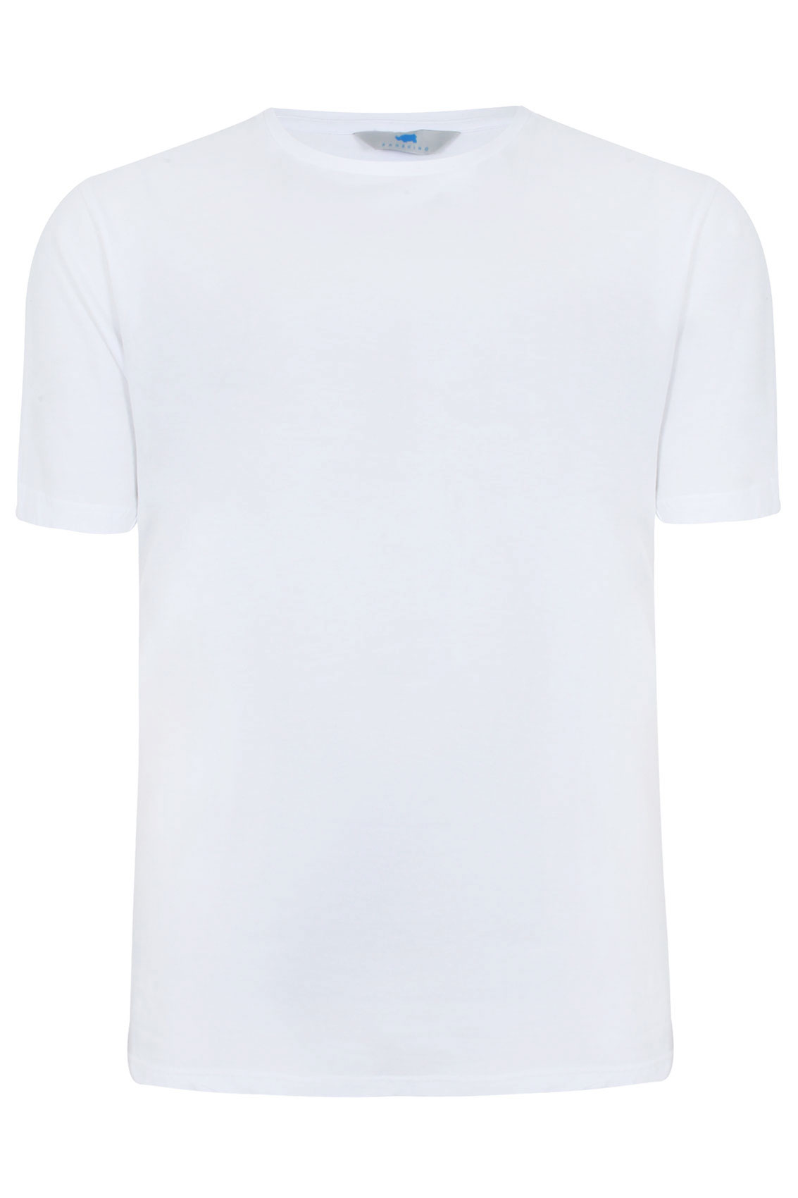 BadRhino White Basic Plain Crew Neck T-Shirt Extra large sizes M,L,XL ...