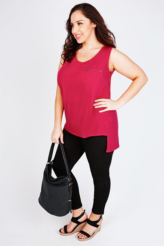 dipped hem top plus size