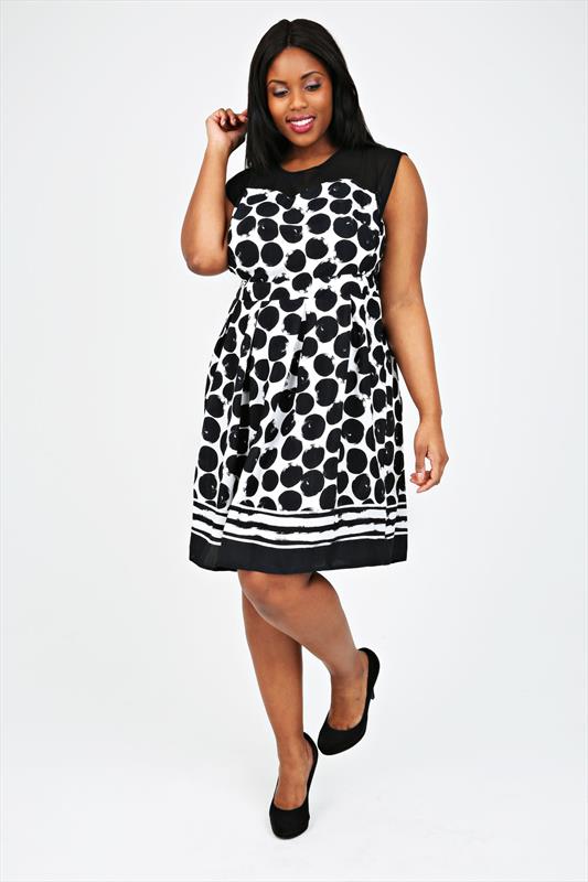 white spotty dresses