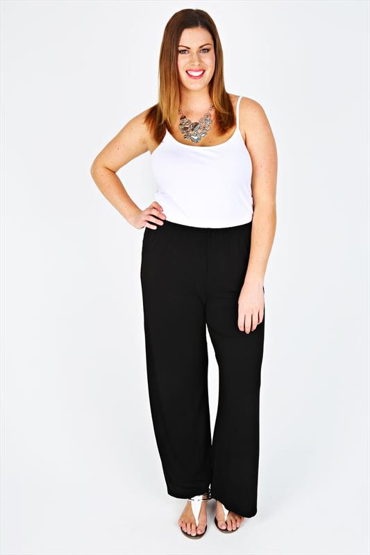 Plus Size Ladies Palazzo Trousers | Yours Clothing