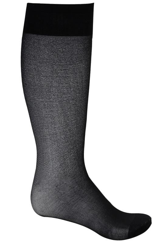 black knee high socks plus size
