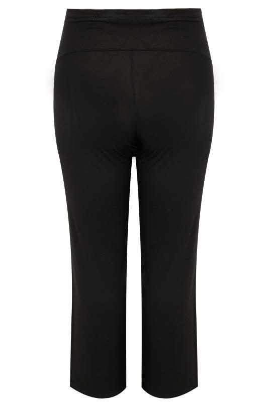 BUMP IT UP MATERNITY Black Yoga Pants With Control Panel 