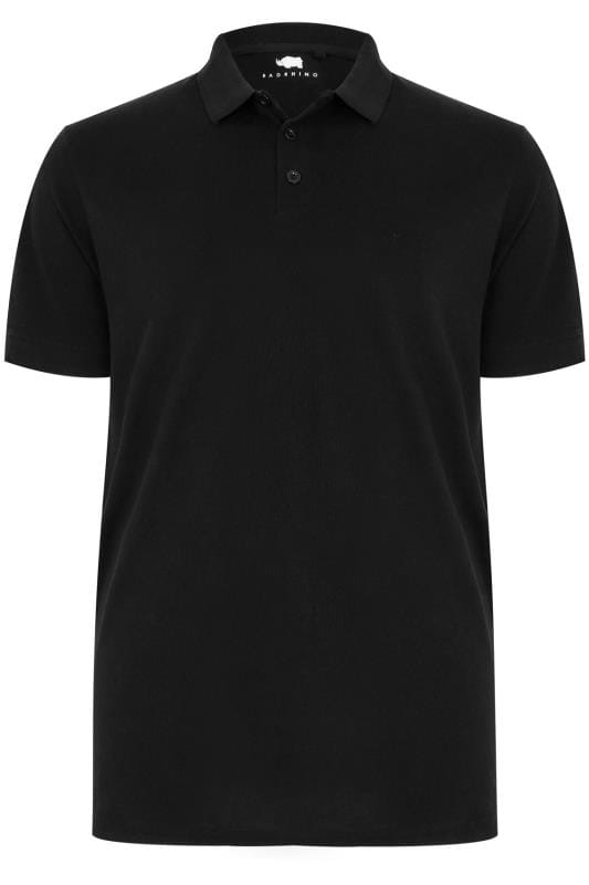 BadRhino Black Basic Polo Shirt Extra Large L to 8XL