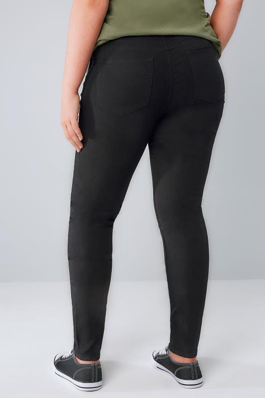 Black Skinny Ava Jeans Plus Size 16 To 32