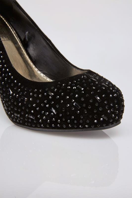 platform embellished heels