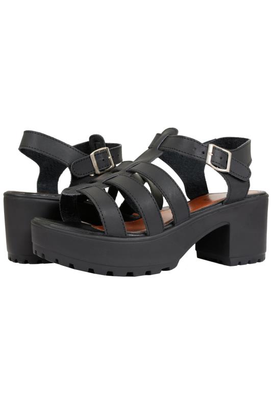 schuh black gladiator sandals