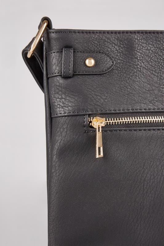 card has security arrived social not Front With Strap Cross & Zip Body Bag Black Extended