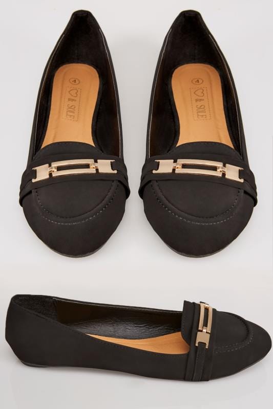 gold flat pumps uk