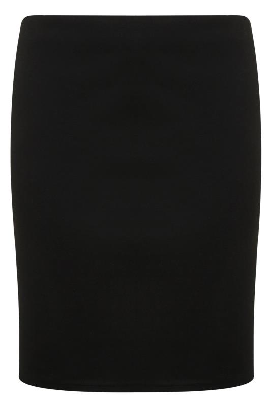 Black Jersey Tube Skirt Plus Size 16 to 32