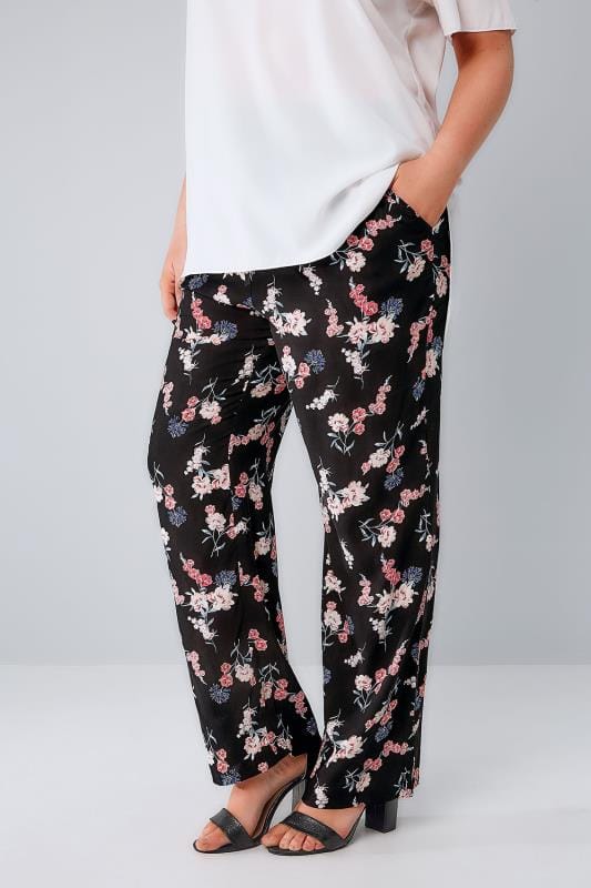 Plus Size Ladies Palazzo Trousers | Yours Clothing