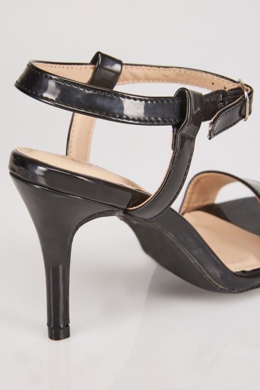 square toe leather heeled sandals