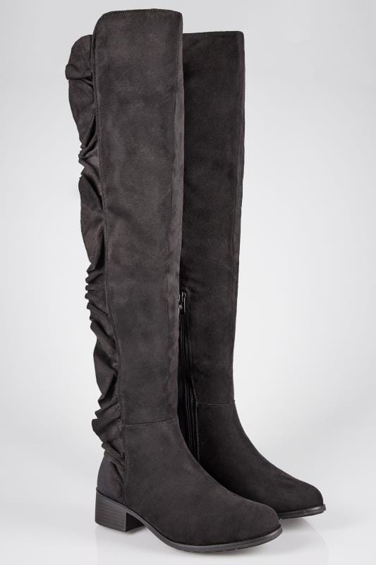 over knee wide fit boots