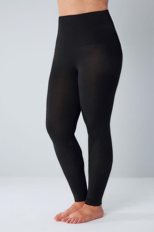 leggings tummy control elastane viscose plus zoom