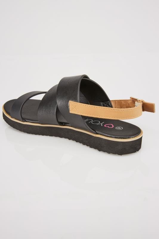 black flat sandals with silver studs
