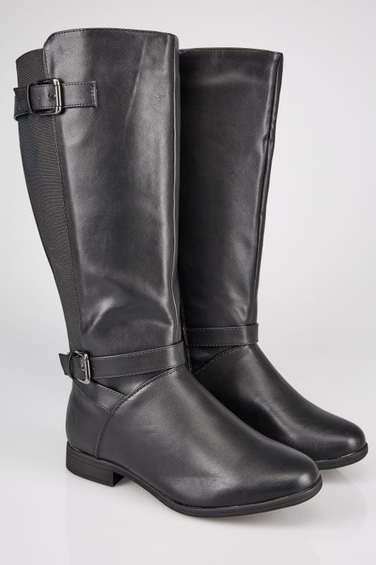 wide fit riding style boots
