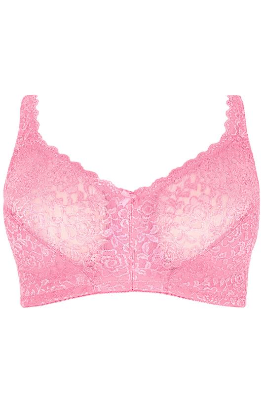 Bubblegum Pink Hi Shine Lace Non Wire Bra 5717