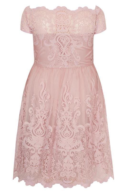 Plus Size CHI CHI Blush Pink Liviah Dress Sizes 16 to 26