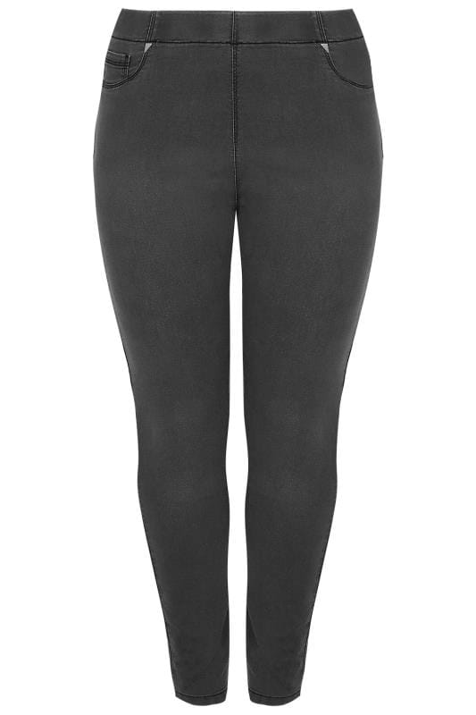 grey high waisted jeggings