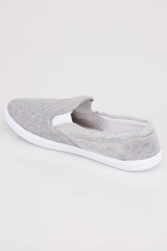 at com www apply 5 careers online big Slip Canvas Size 7,8,9,10,11,12,13 Plimsolls Marl Grey On