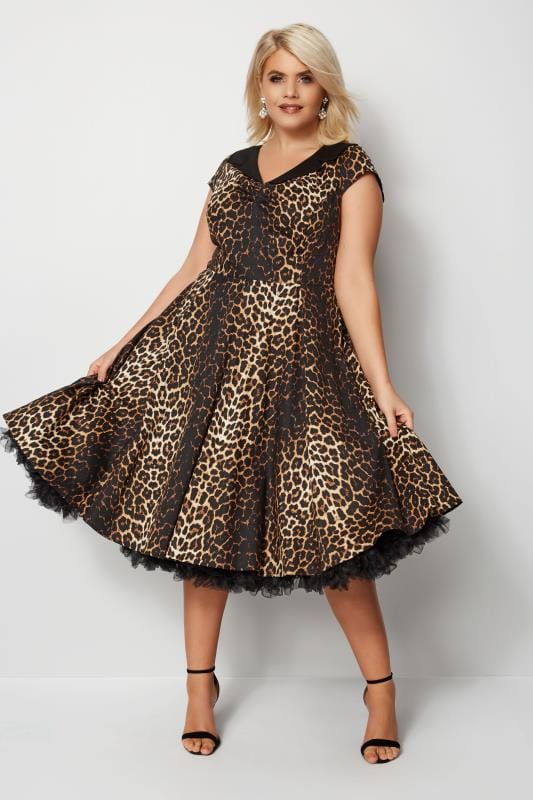 hell bunny leopard dress