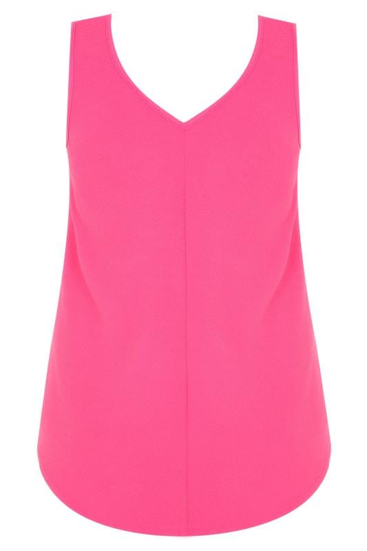Hot Pink Sleeveless Swing Top Plus size 16 to 36