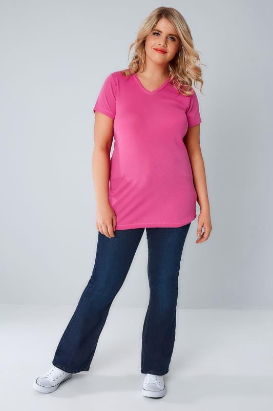 Download Indigo Blue Bootcut SHAPER Jeans, Plus size 14 to 28