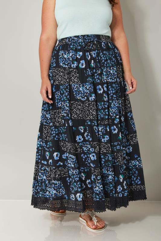 Plus Size Maxi Skirt | Ladies Skirts | Yours Clothing