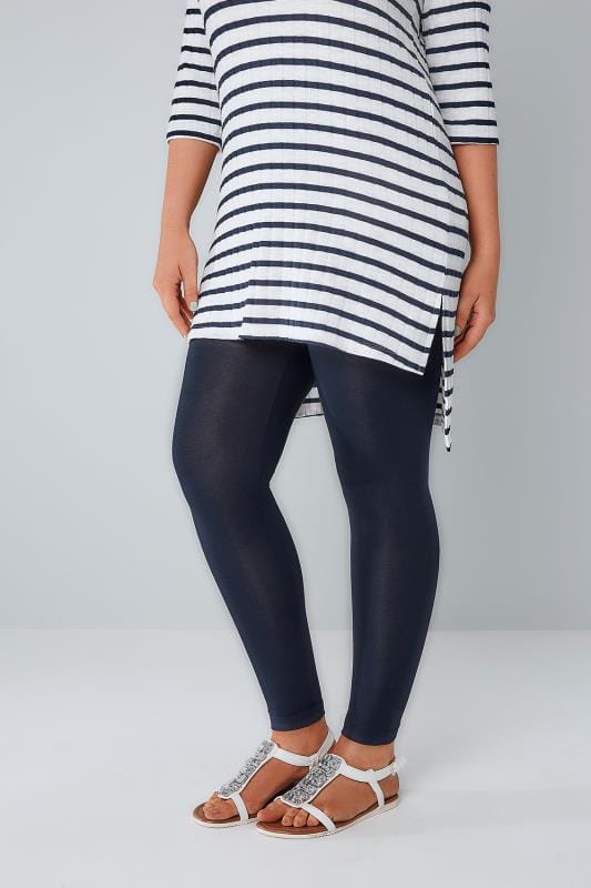 navy blue shirt black leggings