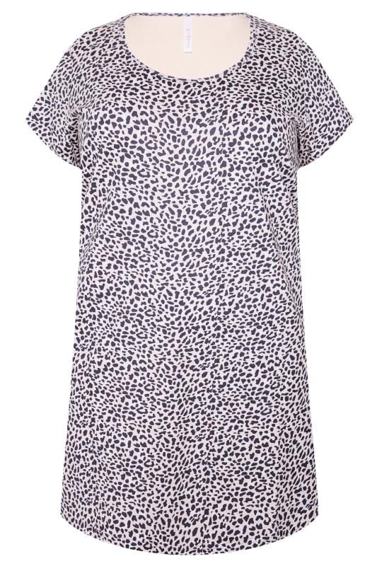 Pink Leopard Print Nightdress | Sizes 16-36 | Yours Clothing