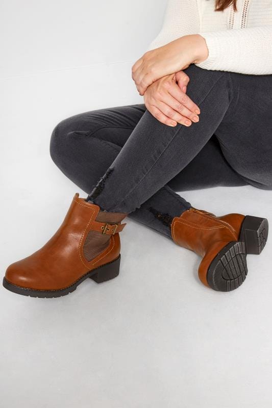 Bottines pieds larges femmes Bottines grande largeur Yours Clothing