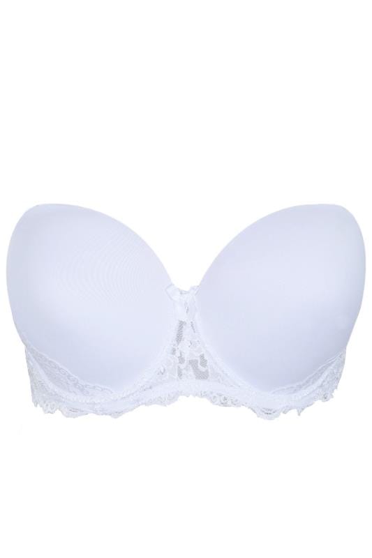 White Multiway Microfibre Lace Bra With Removable Straps