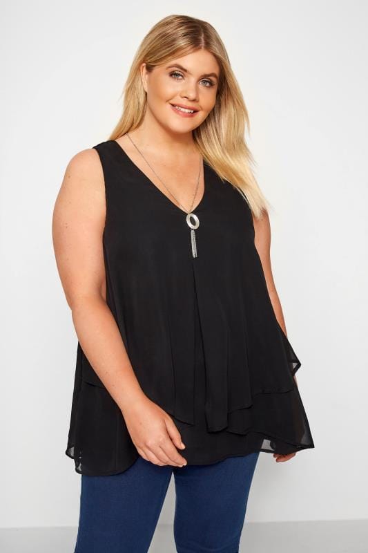 Plus Size Chiffon Blouses | Ladies Chiffon Blouses | Yours Clothing