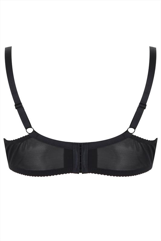 plus black bust cup lace detail body zipper