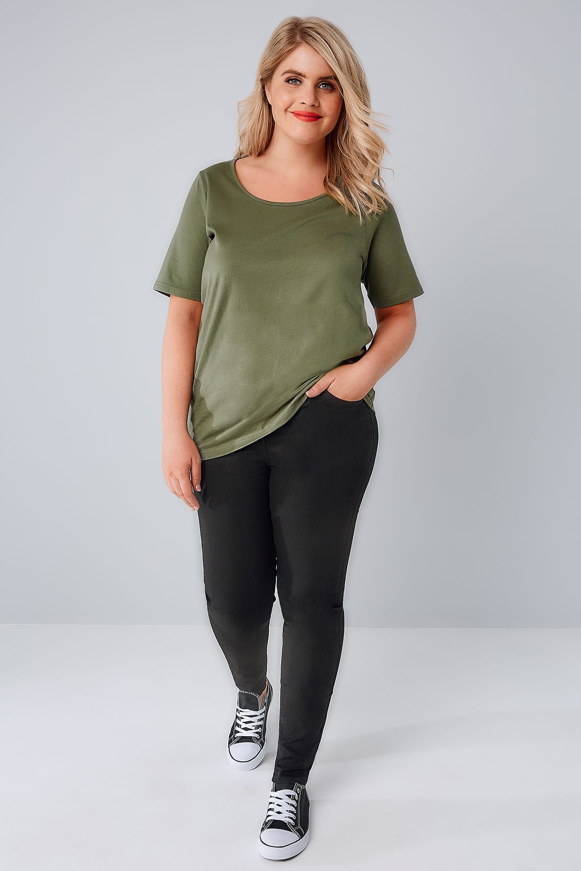 Black Skinny AVA Jeans Plus size 16 to 32